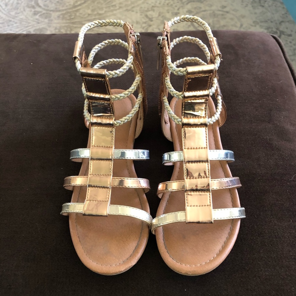 Girls Nina Metallic Gladiator Sandal 4